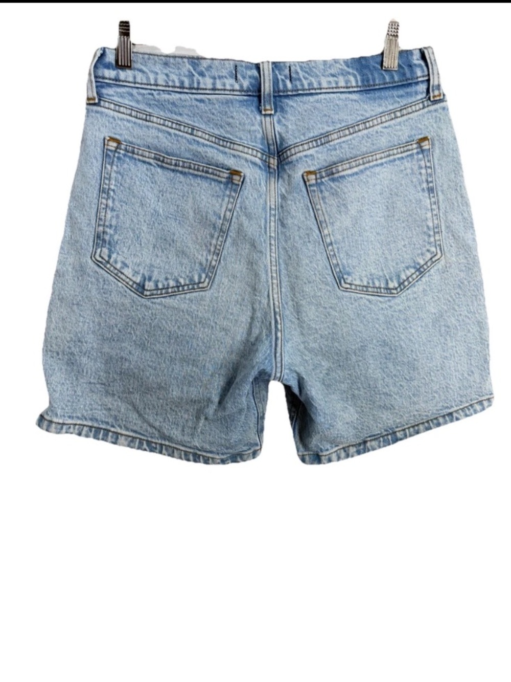 Abercrombie and Fitch curve love the dad short 7" high rise denim shorts Size 8 - Picture 12 of 14